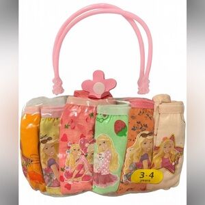 Barbie Girls' Panty Set with Pink and Orange Accents
